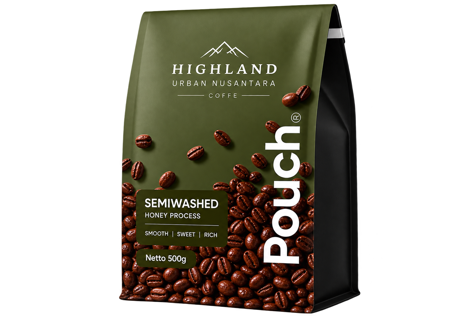 Arabika Gayo SemiWashed Triple Picked Roasted Bean 500 Gram